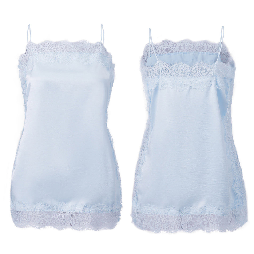 Damen Spitzentop mit zartem Saum Drune