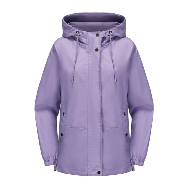 Damen leichte Windjacke mit verstellbarem Bund Drune
