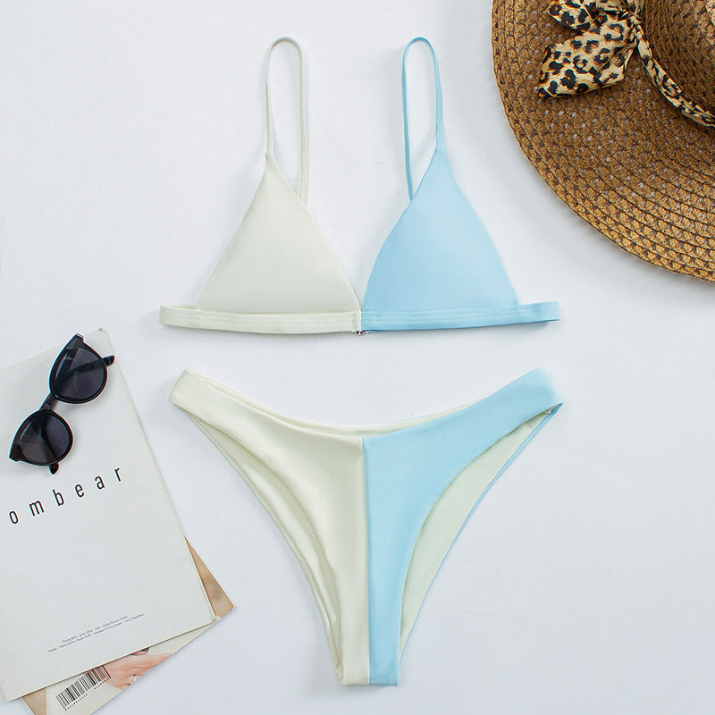 Damen Triangel-Bikini mit harmonischem Farbkontrast Drune
