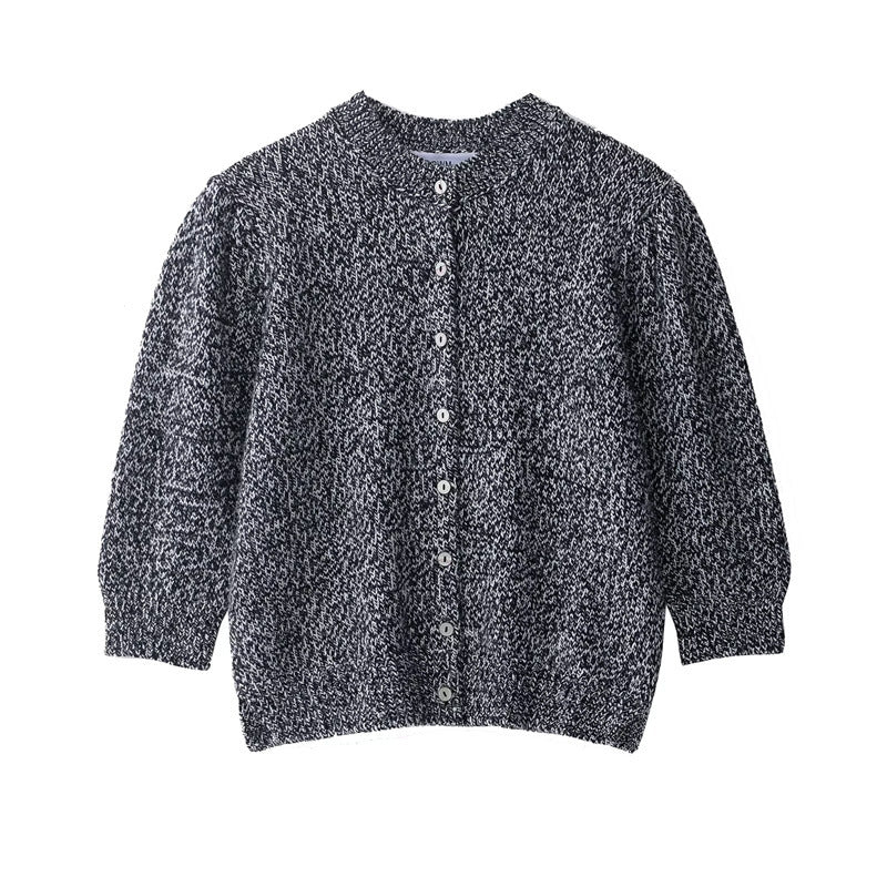 Damen Strickjacke mit Knopfverschluss und lässigen Raglanärmeln Drune