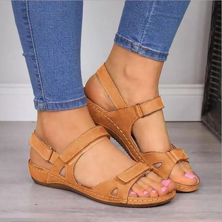 Damen Komfortable und stilvolle Sandalen mit verstellbaren Riemen Drune