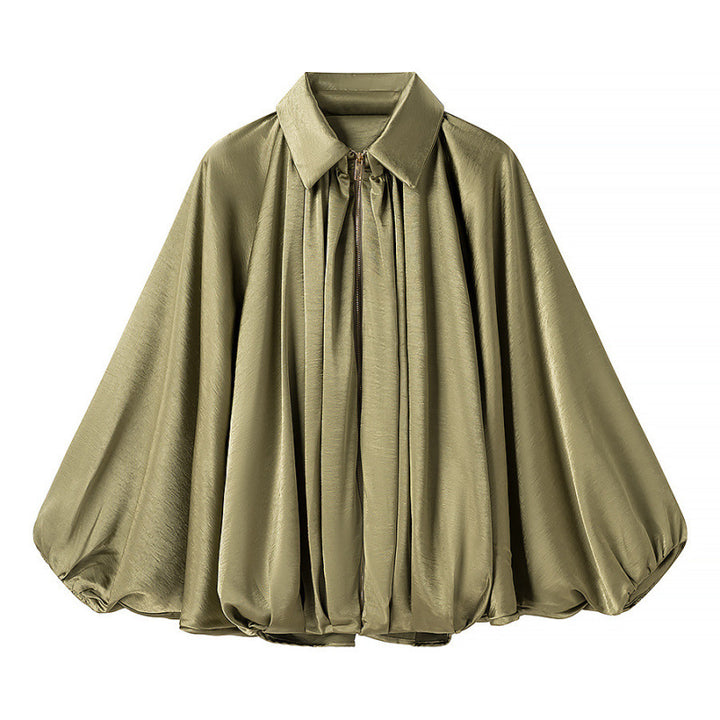 Damen fließende Bluse mit Anlassgarnitur Drune