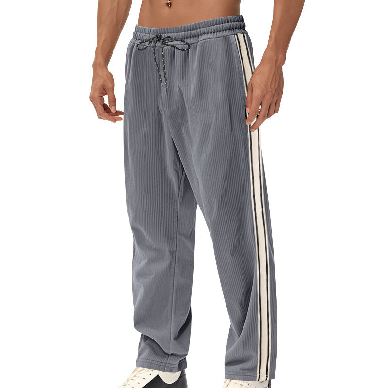 Herren Sportliche Plank-Hose mit Streifen-Design Drune