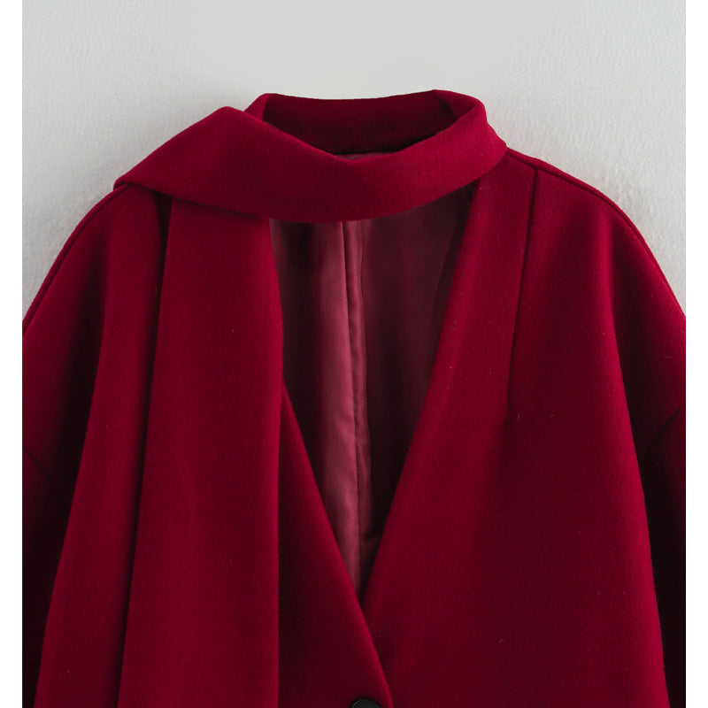 Damen Übergangsjacke mit innovativem asymmetrischem Design und stilvollem Kragen Drune