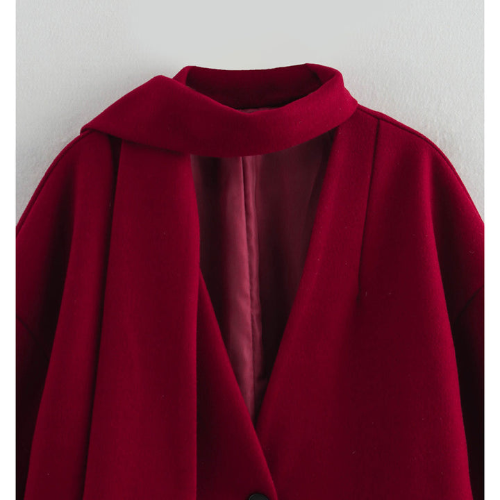 Damen Übergangsjacke mit innovativem asymmetrischem Design und stilvollem Kragen Drune