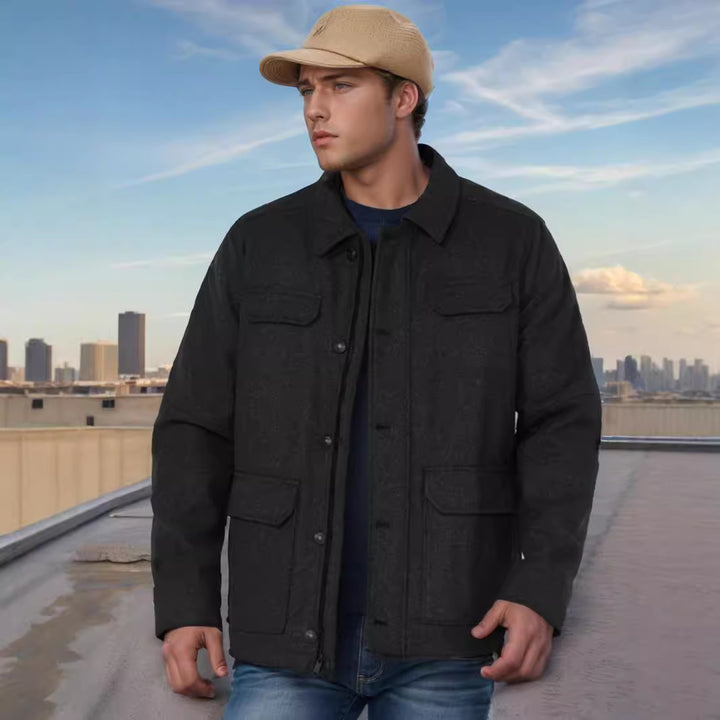 Herren Utility-Jacke mit praktischen Taschen Drune