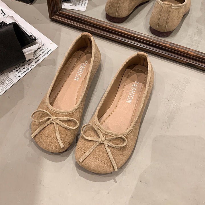 Damen Ballerinas mit zartem Schleifen-Design und weichem Obermaterial Drune