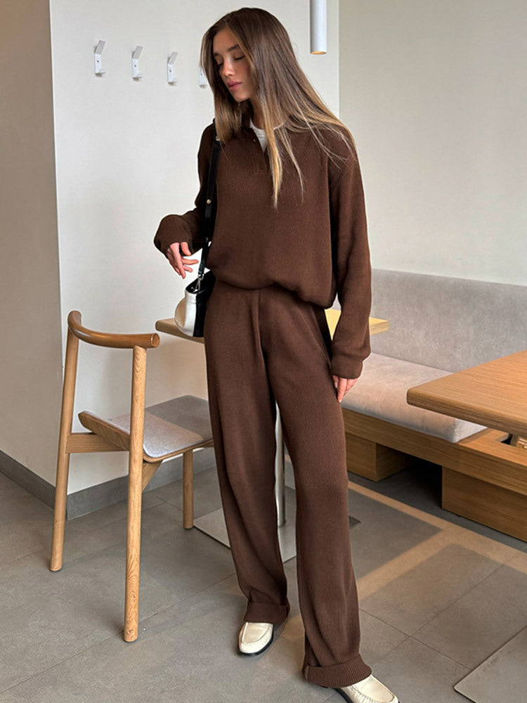 Damen entspannendes Strickensemble Drune
