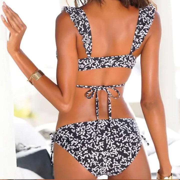 Damen Bikini mit buntem Spitzen-Design Drune