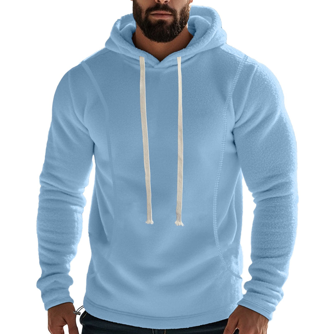 Herren Hochwertiger Fleece-Hoodie mit praktischer Kängurutasche und stylischem Design Drune