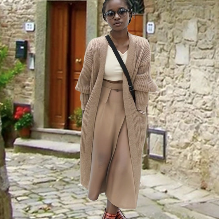 Damen Langstrickcardigan mit lässiger Struktur und weitem Schnitt Drune