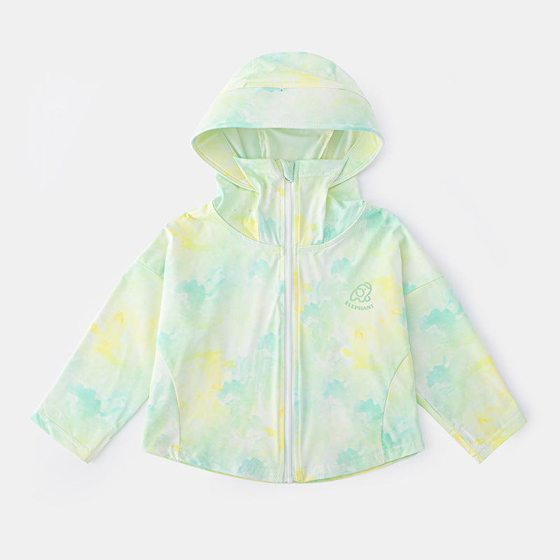 Unisex nan ultraleichte Kinder-Sonnenjacke mit Kapuze, UV-Schutz und wasserabweisender Funktionsqualität  Drune