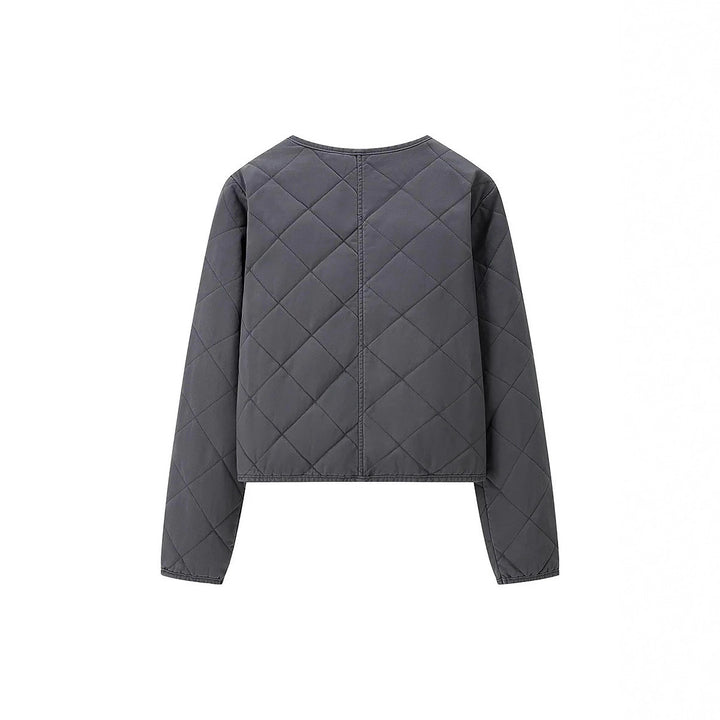Damen gesteppte Übergangsjacke mit praktischen Taschen und elegantem Stehkragen Drune