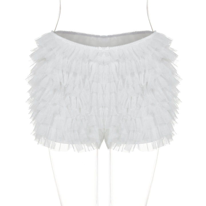 Damen Verspielte Rüschenshorts Drune