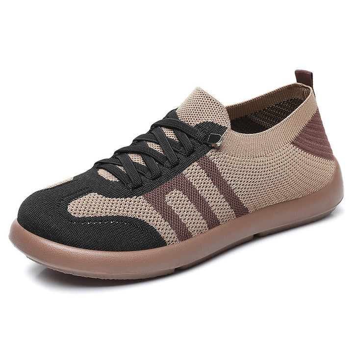 Damen nan atmungsaktiver Strick-Sneaker mit nahtlosem Sockenschaft, verstärkter Zehenkappe und flexibler EVA-Laufsohle Drune