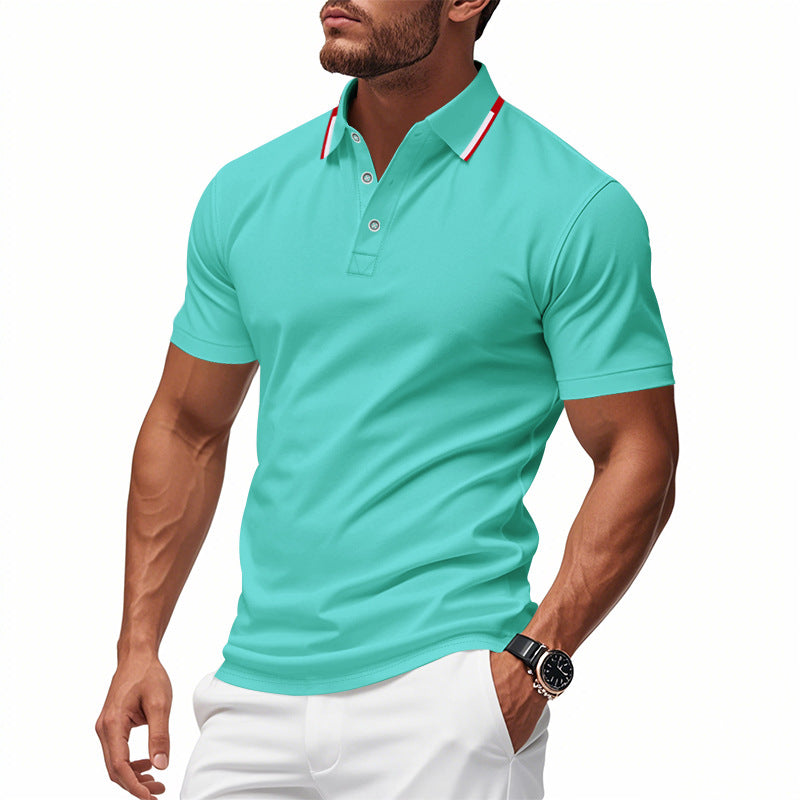 Herren Kurzarm Poloshirt mit stylishem Kragen und atmungsaktivem Material Drune