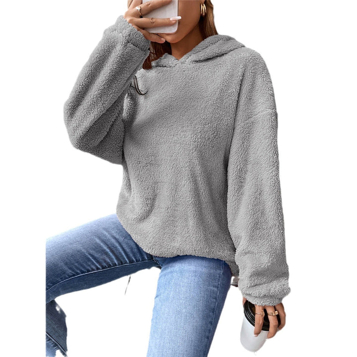 Damen Flauschiger Hoodie Drune