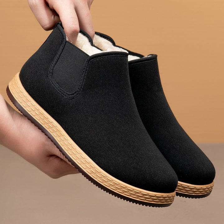 Damen Warme und komfortable Ankle Boots mit kuscheligem Innenfutter Drune