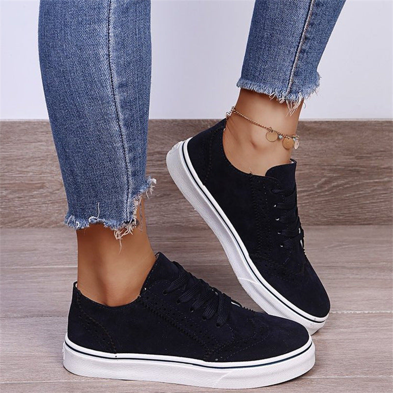Damen modische Sneaker mit atmungsaktiver Oberflächenstruktur und rutschfester Sohle Drune