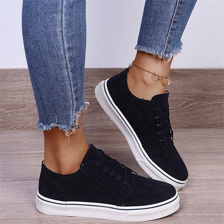 Damen modische Sneaker mit atmungsaktiver Oberflächenstruktur und rutschfester Sohle Drune