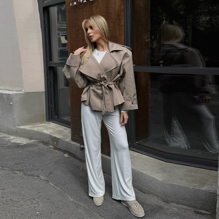 Damen modische Trenchcoat Drune