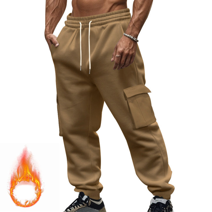 Herren nan Utility-Joggerhose mit seitlichen Klappentaschen, Kordelzugbund und konischer Passform Drune