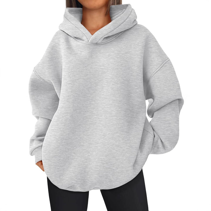 Damen Oversized Bequemer Pullover Hoodie Drune