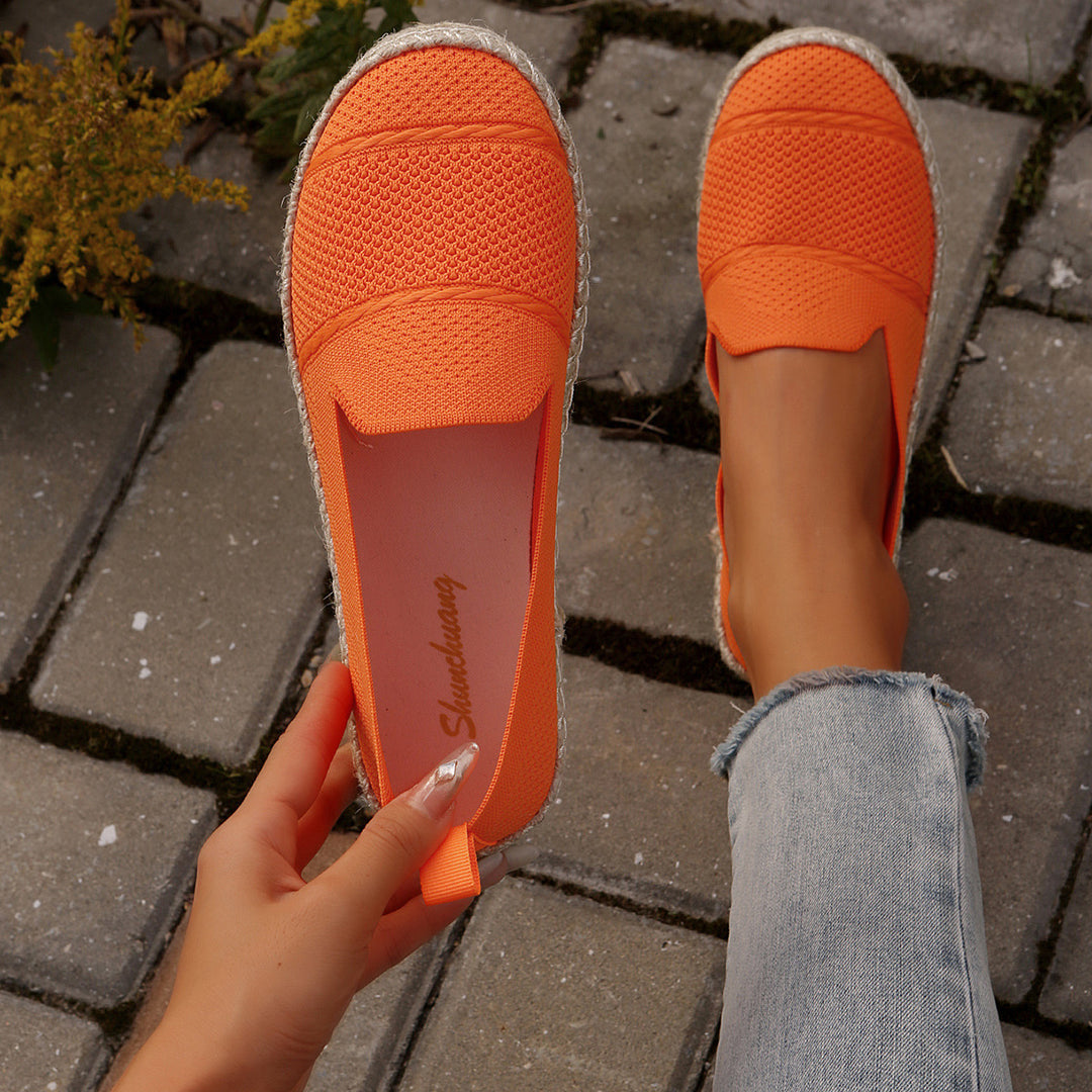 Damen Espadrilles mit atmungsaktiver Obermaterialstruktur und bequemer Sohle Drune