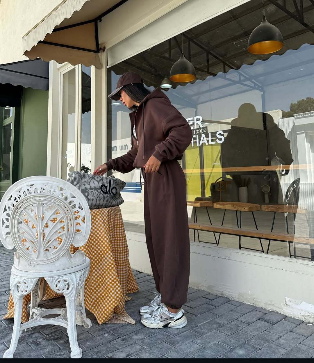 Damen gemütliches Fleece-Jogginganzug Drune