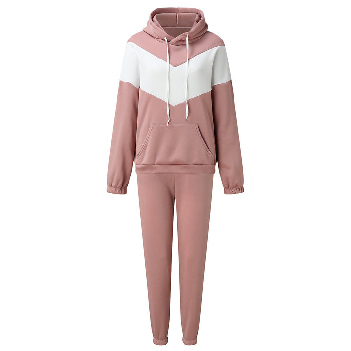 Damen Sportliches Set mit Kapuze und elastischem Bund Drune