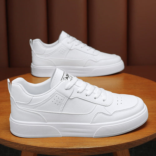 Damen Hochwertige Leder Sneakers Drune