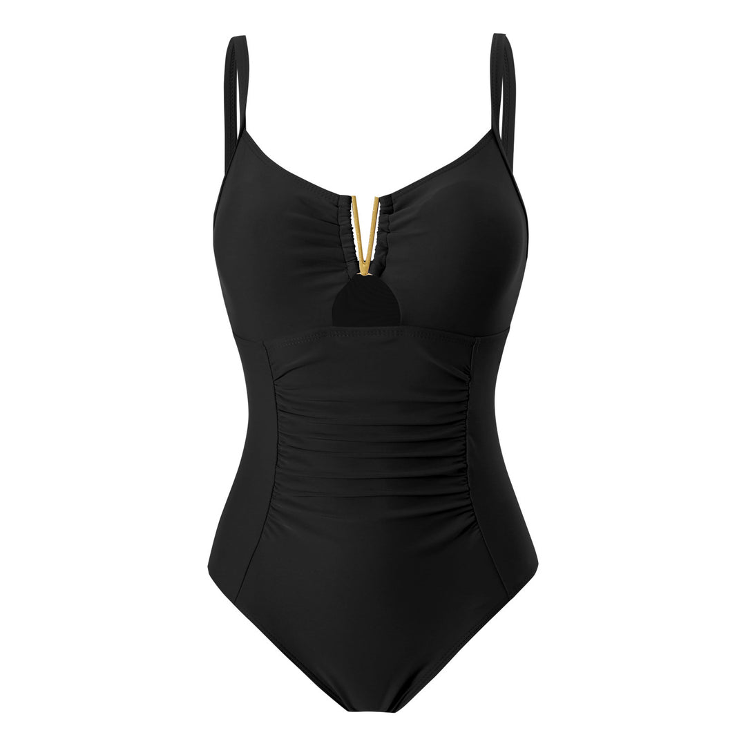 Damen Schwimmanzug mit Raffungen und elegantem Dekor Drune