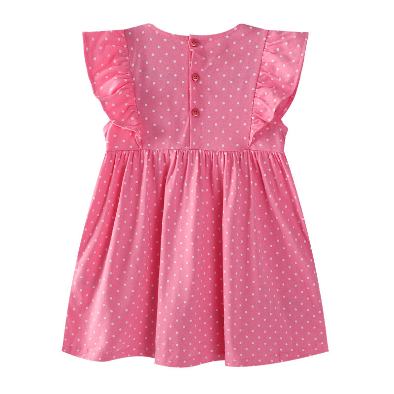 Mädchen Freizeitkleid mit zauberhaften Katzenmotiven Drune