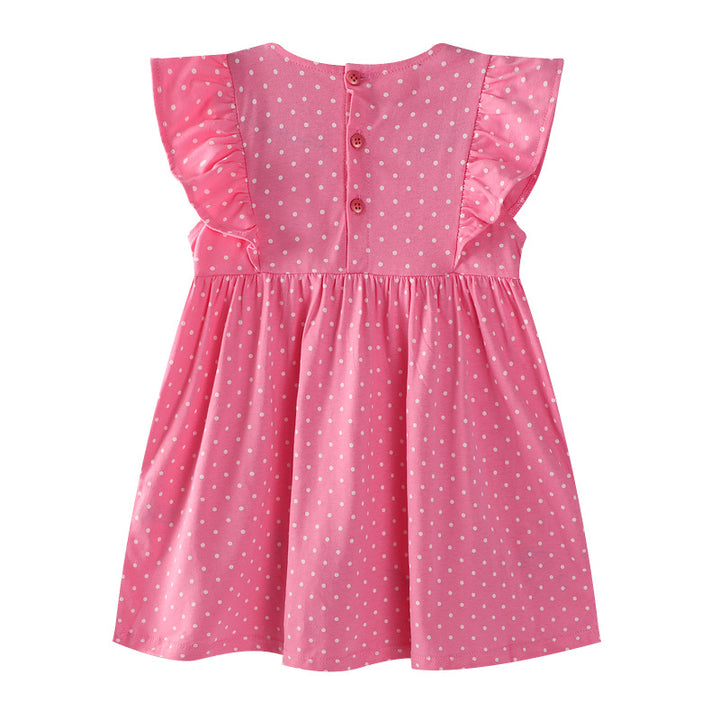Mädchen Freizeitkleid mit zauberhaften Katzenmotiven Drune