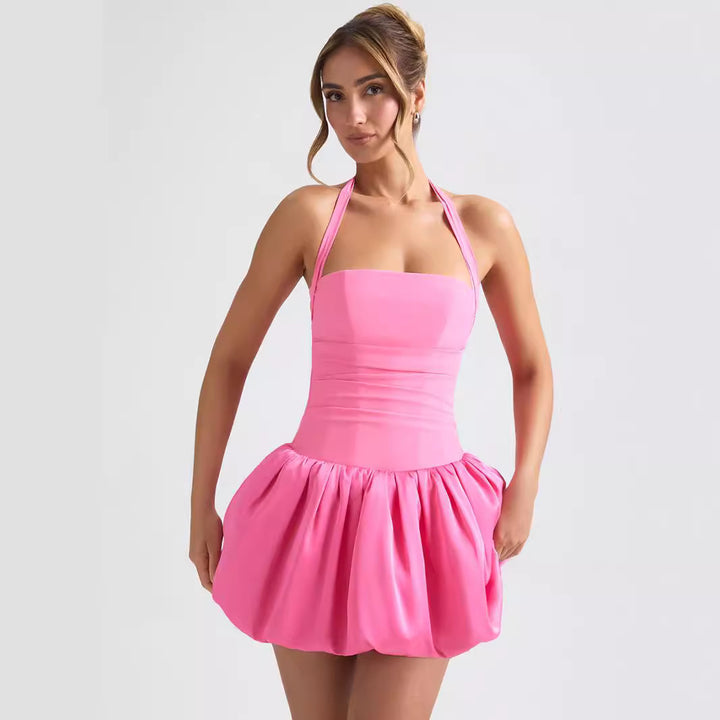 Damen Verspieltes Minikleid mit schwingendem Rock Drune
