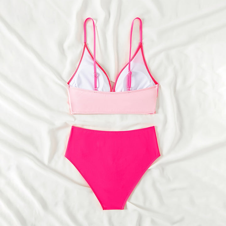 Damen Bikini-Set mit elegantem Wickeldesign und hohem Beinausschnitt Drune