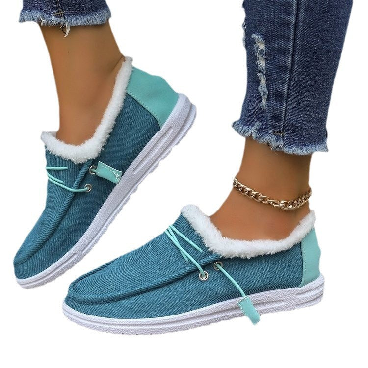 Damen Bequeme Slip-On Clogs mit kuscheligem Innenfutter und flexibler Sohle Drune