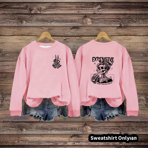 Damen Sweatshirt mit kreativem Motiv und lässigem Schnitt Drune