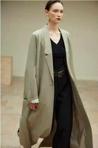 Damen locker fallender Oversize-Mantel Drune