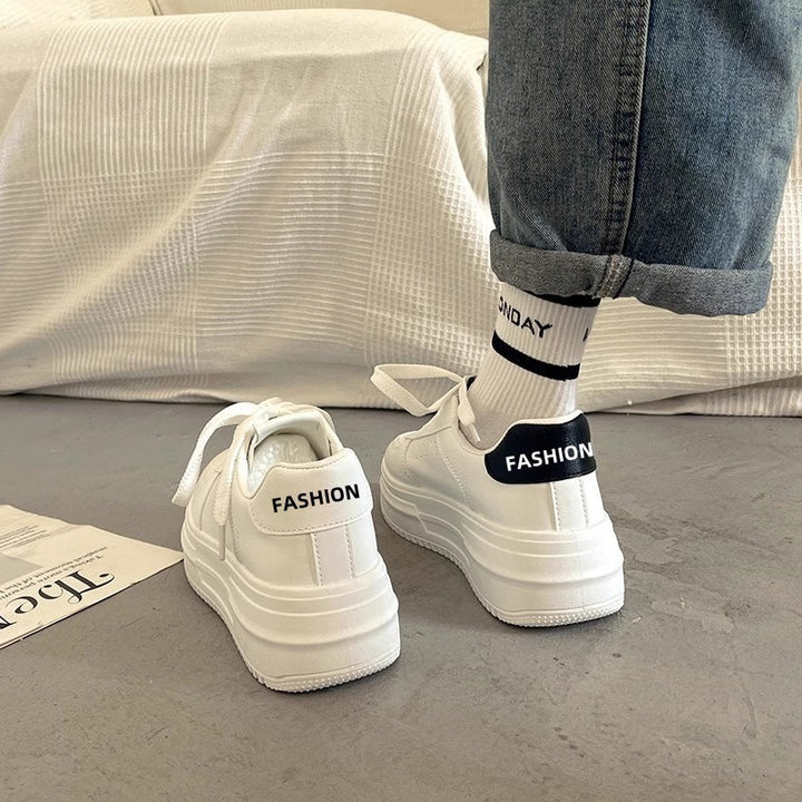 Damen Modische Plateau Sneakers mit komfortablem Rückenschutz Drune