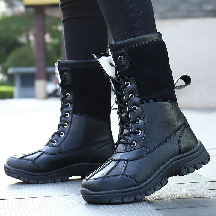Damen Winterfestige Stiefel mit isolierendem Innenfutter und rutschfester Sohle Drune
