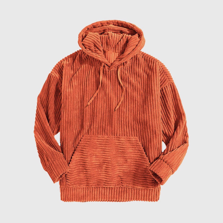 Damen gemütlicher Kapuzenpullover im modernen Rippdesign Drune