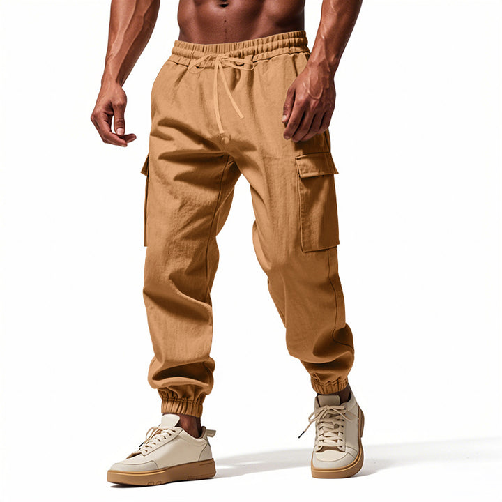 Herren lässige Cargohose mit elastischem Bund und praktischen Seitentaschen Drune