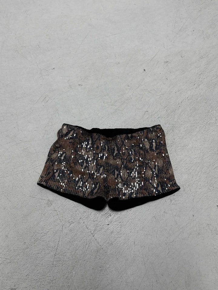 Damen Funkelndes Top und Shorts Set Drune