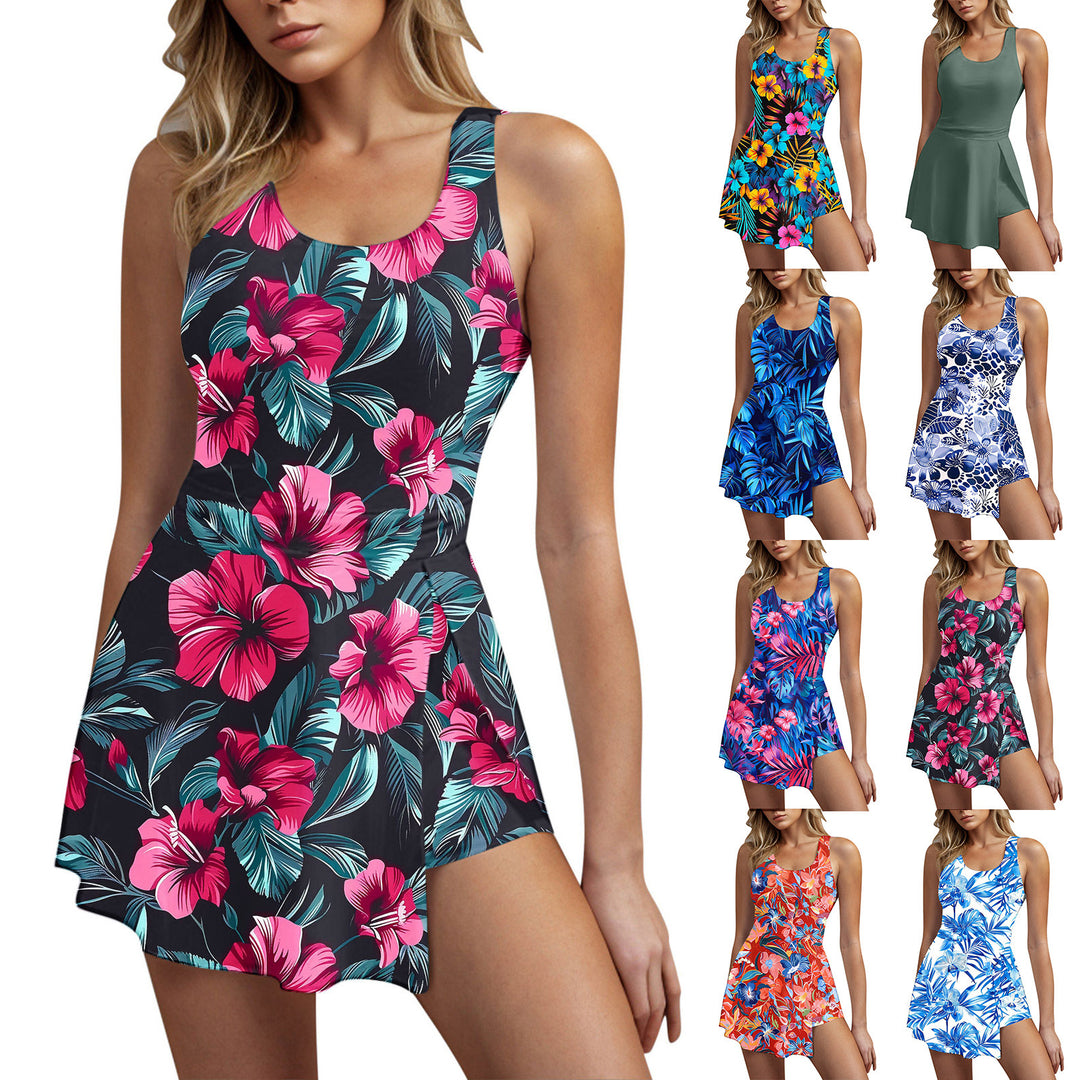 Damen Sportliches Badekleid Drune