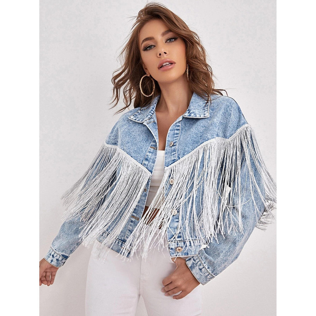 Drune | Denimjacke - Von Westen inspiriert - 100% Baumwolle - Lässiges Statement-Stück