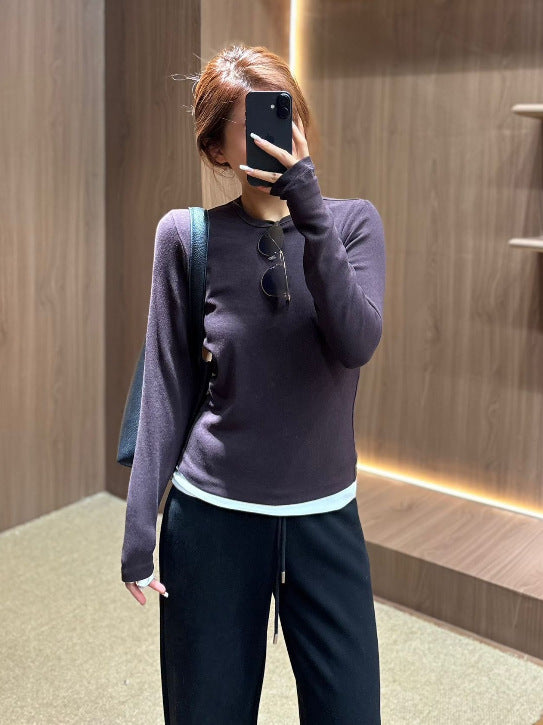 Damen lässiger Langarmshirt Drune