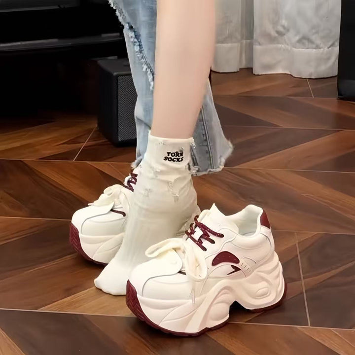 Damen Chunky Sneaker mit innovativem Dämpfungssystem und atmungsaktiver Oberflächenstruktur Drune