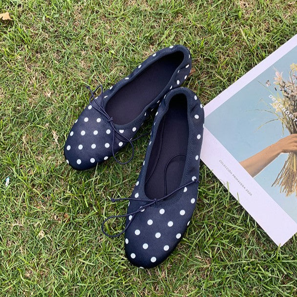 Damen Ballerinas mit femininem Schleifenakzent und weicher Innensohle Drune