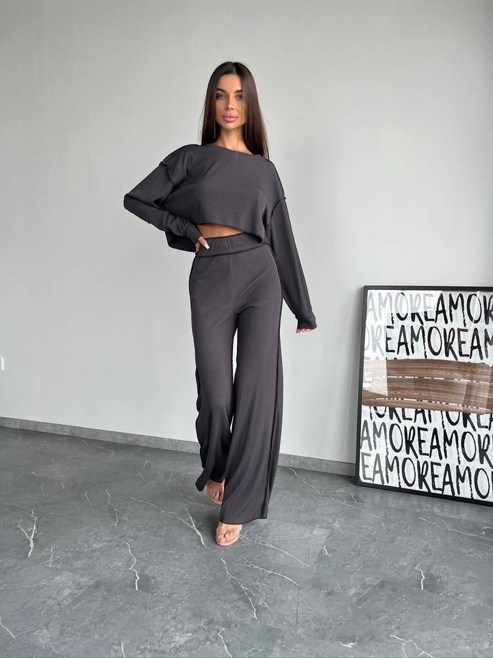 Damen Lässiges und elegantes Lounge-Set mit weitem Schnitt Drune
